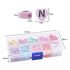 500Pcs 10 Colors Opaque Acrylic Enamel Beads&nbsp;MACR-YW0001-48