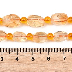 Heated Natural Citrine Beads Strands&nbsp;G-Z147-B01-01
