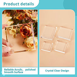 4Pcs 4 Styles Acrylic Display Pedestals&nbsp;ODIS-GA0001-58