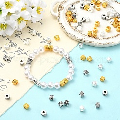 90Pcs 3 Colors Tibetan Style Alloy Beads&nbsp;TIBEB-YW0001-41