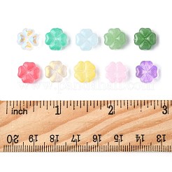 120Pcs 10 Styles Transparent Spray Painted Glass Beads&nbsp;GLAA-FS0002-47