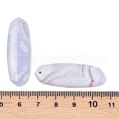 Natural Blue Lace Agate Pendants&nbsp;G-K381-17B