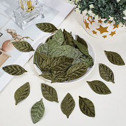 100Pcs Cloth Artificial Leaves&nbsp;AJEW-CY0002-81