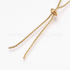 Adjustable 304 Stainless Steel Lariat Necklaces&nbsp;NJEW-G313-02G
