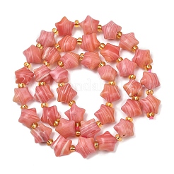 Synthetic Rhodochrosite Beads Strands&nbsp;G-Z080-A13-10mm