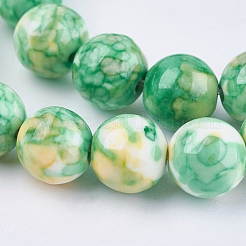 Synthetic Ocean White Jade Beads Strands&nbsp;G-L019-8mm-M