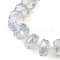 Transparent Electroplate Glass Beads Strands&nbsp;X-EGLA-P062-01A-PL01