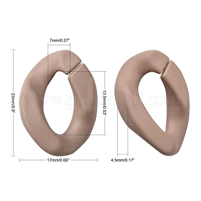 Opaque Spray Painted Acrylic Linking Rings&nbsp;OACR-S036-001A-I-2-1