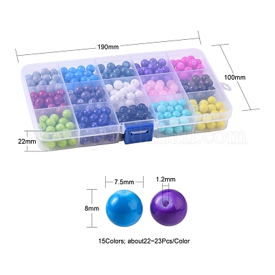 Baking Paint Glass Beads&nbsp;DGLA-Q026-02-1