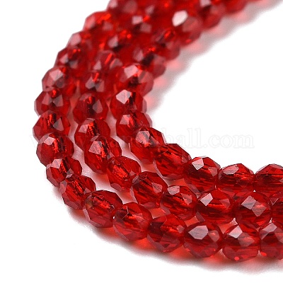 Transparent Glass Beads Strands&nbsp;GLAA-H021-04-24-1