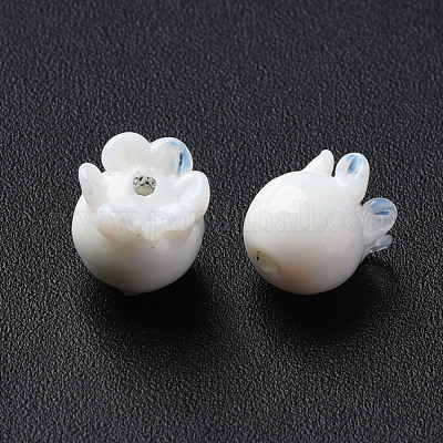 Handmade Bumpy Lampwork Beads&nbsp;LAMP-T017-16B-1