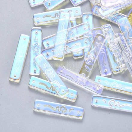 Transparent Glass Links connectors GLAA-S190-008C-01-1
