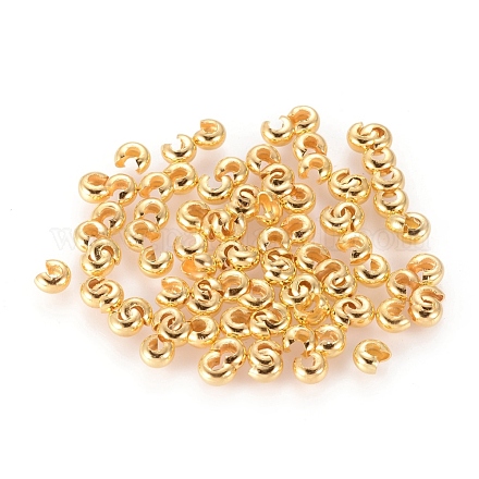 Iron Crimp Beads Covers IFIN-H028-G-1