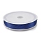 Baking Paint Iron Wire, Round, Dark Blue, 0.5mm, 24 Gauge, about 262.47 Feet(80m)/Roll