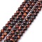 16 inch Red Tiger Eye Strands, Dyed & Heated, Round, about 95pcs/strand, 4mm in diameter, hole: 0.8mm