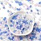 Glass Beads, Faceted, Rondelle, Royal Blue, 6x5mm, Hole: 1mm, about 2360pcs/500g