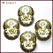 K9 Glass, Imitation Austrian Crystal Beads, Grade AAA, Faceted, Rondelle, Dark Khaki, 6x4mm, Hole: 0.7~0.9mm