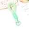 Weave Knot Plush Lanyard, Wrist Strap Keychain, Light Green, 40~70mm