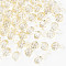 Transparent Acrylic Pendants, Faceted, Round, Light Yellow, 18x11x11mm, Hole: 4mm