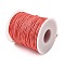 Waxed Cotton Thread Cords, Light Coral, 1mm, about 100yards/roll(300 feet/roll)