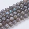 Natural Labradorite Beads Strands, Round, 8mm, Hole: 1mm