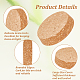 Wood Cork Stopper&nbsp;AJEW-WH0473-09-4