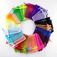 Rectangle Organza Drawstring Bags&nbsp;CON-PW0001-054B-1