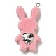 Flocky Resin Pendants&nbsp;RESI-E059-03A-1