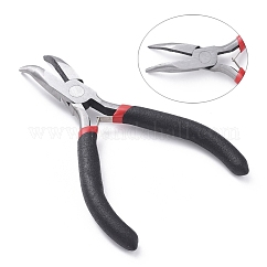 Carbon Steel Bent Nose Jewelry Plier for Jewelry Making Supplies, Polishing, 12.5cm long