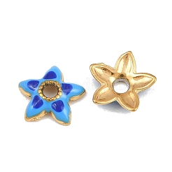 304 Stainless Steel Enamel Bead Cap&nbsp;SA-CBAA937-12G-01