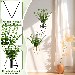 8Pcs 2 Styles Rhombus Iron Wall-mounted Vase&nbsp;AJEW-DR0002-97