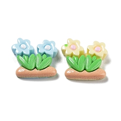 Opaque Resin Cabochons&nbsp;RESI-G084-07