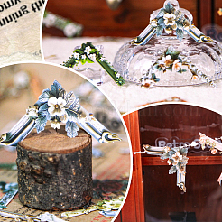 5Bags 5 Colors PET Flower Decorative Stickers&nbsp;DIY-SP0005-51B