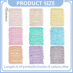 45m 9 Colors Polyamide Yarns Lace Trim&nbsp;OCOR-NB0002-33