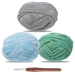 3 Skeins 3 Colors Polyester Yarn&nbsp;DIY-MB0002-06B