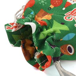 Christmas Theme Cloth Printed Storage Bags&nbsp;ABAG-F010-02B-02