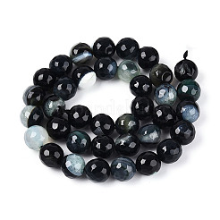 Dyed & Heated Natural Fire Crackle Agate Beads Strands&nbsp;G-N359-01B-02