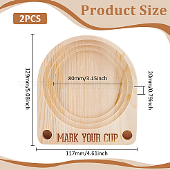 Wood Paper Cup Storage Rack&nbsp;ODIS-WH0099-165