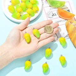 Mango Opaque Acrylic Pendants&nbsp;FIND-CJZ0001-007