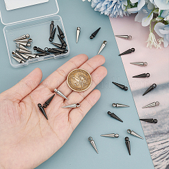 40Pcs 2 Colors Stainless Steel Pendants&nbsp;STAS-UN0052-83