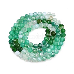 Natural Green Onyx Agate Beads Strands&nbsp;G-L633-A01-4mm