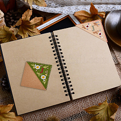 4Pcs 4 Styles Season Theme Non-woven Felt Embroidery Corner Bookmarks&nbsp;FIND-HY0002-47B