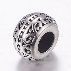 304 Stainless Steel European Beads&nbsp;STAS-P173-029AS