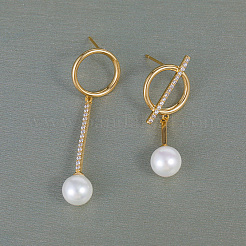 Fashionable Brass Round Stud Earrings&nbsp;ED8679