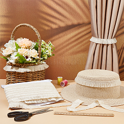 25M Polyester Tassel Ribbon&nbsp;OCOR-WH0091-27A