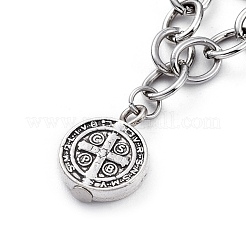 Religion Alloy Charm Bracelets&nbsp;BJEW-JB04647