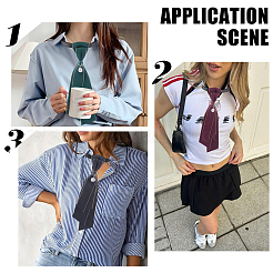 3Pcs 3 Colors Adjustable Polyester Necktie&nbsp;AJEW-CY0001-43