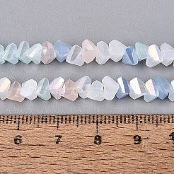 Electroplate Imitation Jade Glass Beads Strands&nbsp;EGLA-Q135-03A-A01