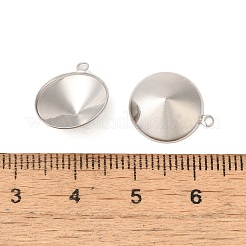 304 Stainless Steel Pendant Pointed Back Rhinestone Settings&nbsp;STAS-U025-05D-P