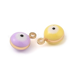 Brass Enamel Pendants&nbsp;KK-Q816-01G